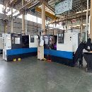 []2台韩国斗山PUMA3050斜轨刀塔机，发那科系统，回转直.